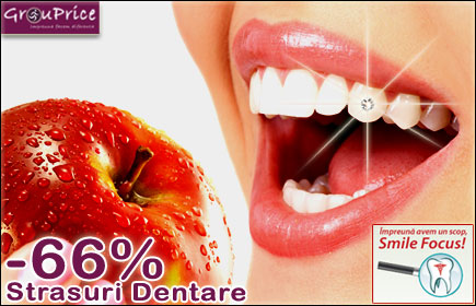 Strasuri Dentare Accesorii in Estetica si Cosmetica Dentara la clinica Smile Focus + BONUS 30% REDUCERE la Coronitele Ceramice + BONUS 25% REDUCERE la Obturatii