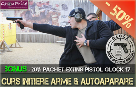 Curs de Initiere pe linie de Arme si Munitii si Modul Autoaparare + 20% REDUCERE la  Pachetul extins pistol Glock @ TACTICAL LIFE