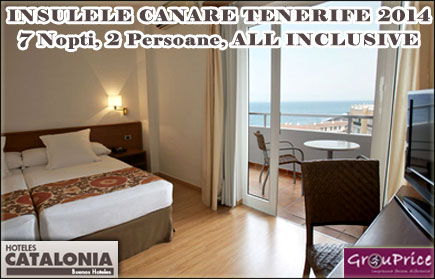 O saptamana de vacanta ALL INCLUSIVE in TENERIFE pentru 2 Persoane cu 50% REDUCERE  la Hotel Catalonia Punta del Rey**** - Oferta valabila pana pe 30 Decembrie 2014!
