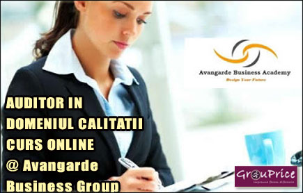 Imagine cupon oferta -  AUDITOR IN DOMENIUL CALITATII   - CURS ONLINE @ Avangarde Business Group