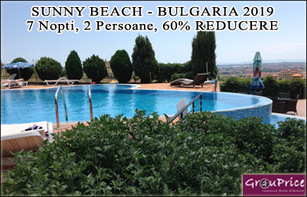 Vacanta de sapte nopti in Sunny Beach - Bulgaria in regim apart-hotel! Un spatios studio modern si complet utilat in Golden Eye Complex pentru 2 persoane, acces gratuit la piscinile complexului, WIFI gratuit, paza asigurata si parcare inclusa! Beneficiaza de 60% reducere oricand pana in Octombrie 2022