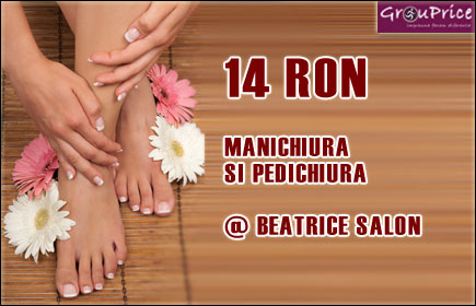 Imagine cupon oferta - PACHET MANICHIURA si PEDICHIURA CLASICA + BONUS @ SALON BEATRICE